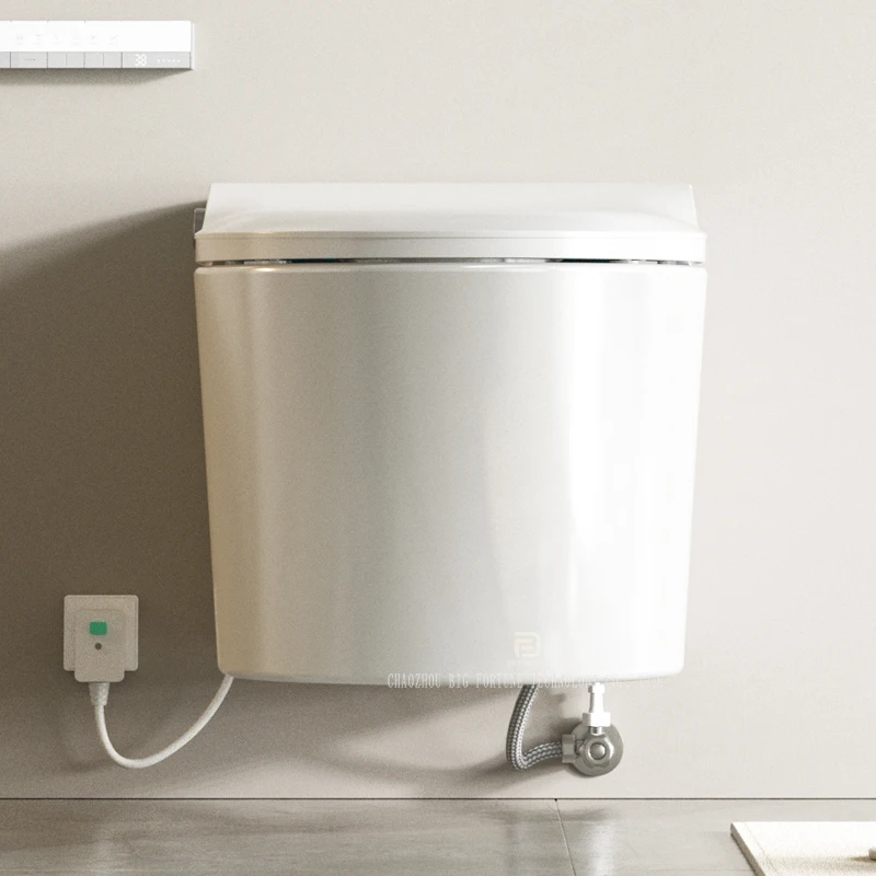 High Quality Wall Mounted Automatic Water Closet Bathroom Ceramic Hanging Intelligent Toilet Bowl Wall Hung Smart Toilet