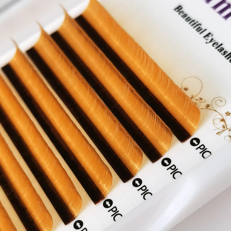 2022 New  Professional Manufacturer Korea Mink Hybrid All Size Colored Eyelash Extension 100% Handmade  Factory Lash suppliers