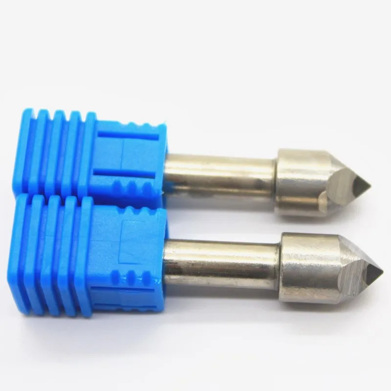 Алмазный гравировальный станок гранитный гравер каменные инструменты мраморный рельеф CNC бит 4 края PCD хвостовик 6 мм фрезерный резной инструмент