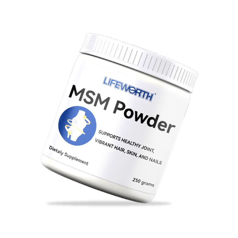 LIFEWORTH Mineral Best MSM Powder 250 Grams Methylsulfonylmethane Hair, Skin, Nail & Joint Support