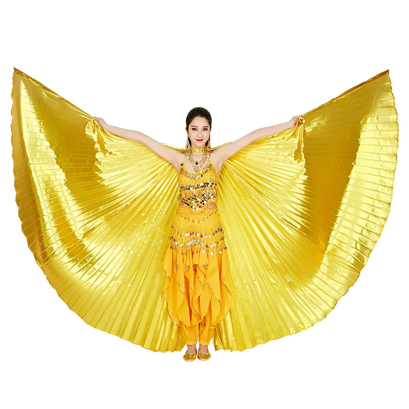 12 цветов юбки для танцев Одежда сценических выступлений золотой индийского беллиданса опора крыльев Исиды способный преодолевать Броды взрослых