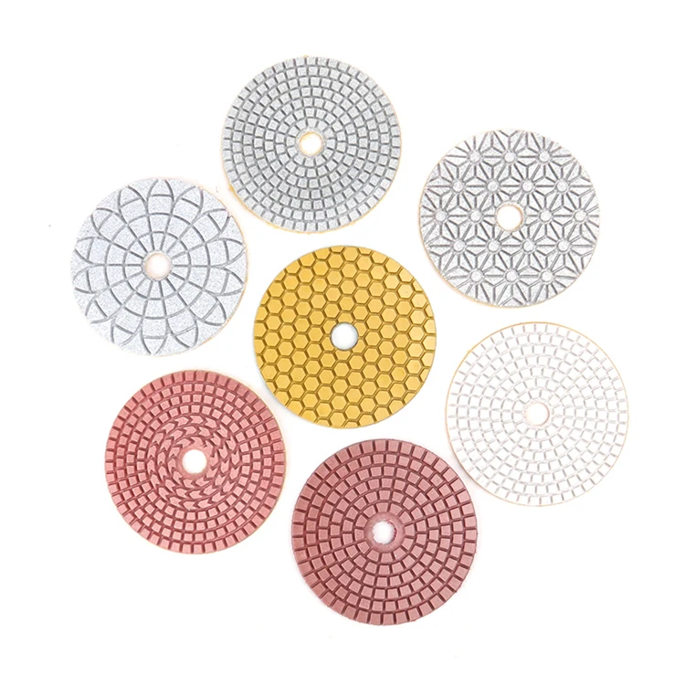 In Stock rubber diamond polishing pad backer resin polishing pads 4 inch