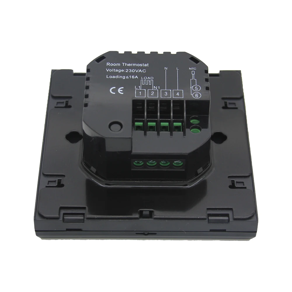 Beok TGT70-WIFI-EP wifi thermostats for electric underfloor heating system black glass touch screen temperature controller