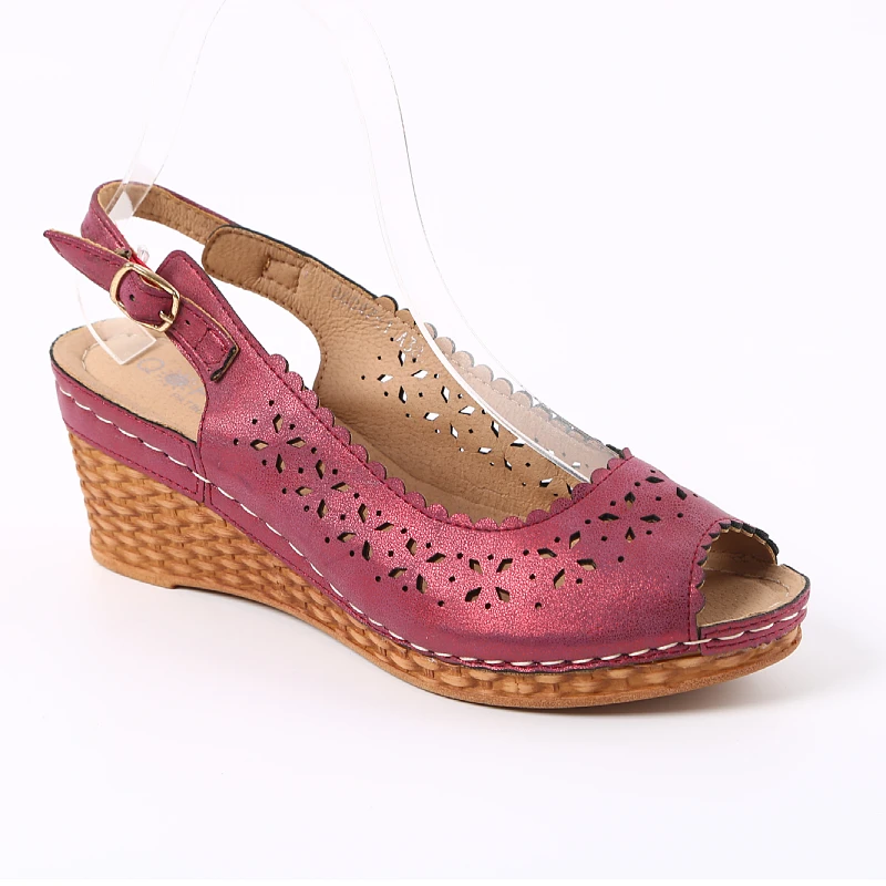 2022  fashion high quality wedge heel TPR sole women wedge heel slippers wedge sandals for women and ladies