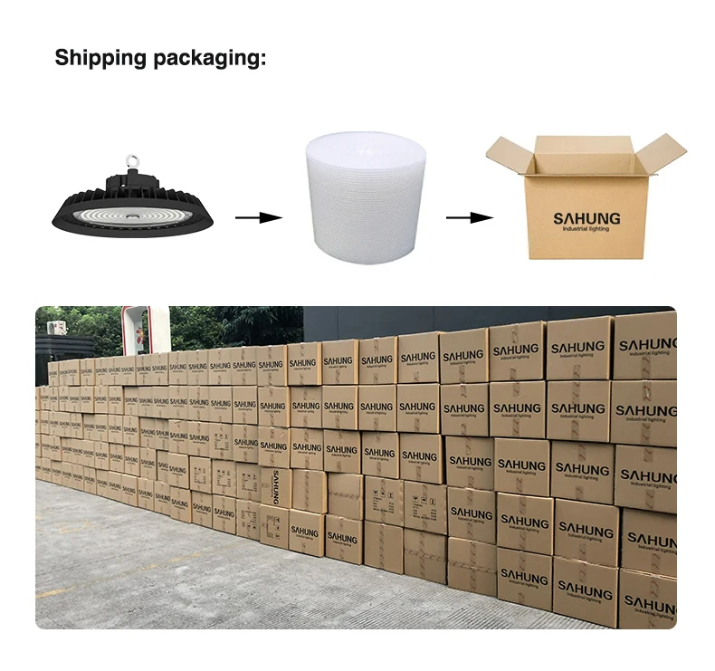 Industrial Workshop Warehouse Highbay Lighting Ip65 Waterproof Smd 3030  5050 100w 150w 200w Ufo Led High Bay Light