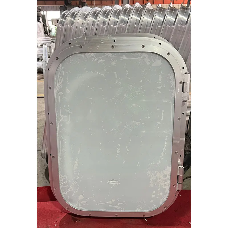 Marine Waterproof Aluminum Frame Sliding Windows Watertight Hatch Tempered Glass Boat Windows
