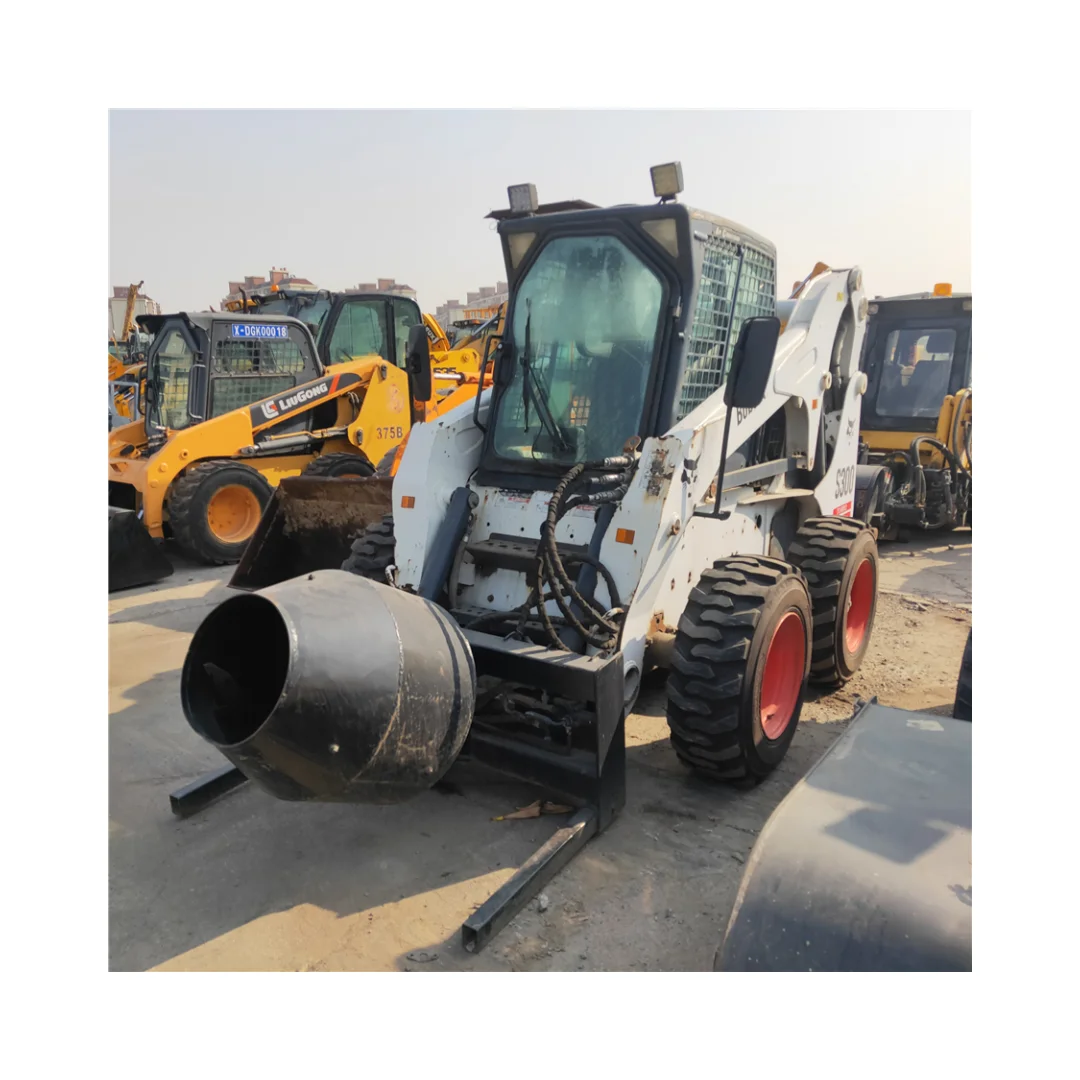 S300 used skid steer loader bobcat s300 s185 s160 s18 s16 s130 good condition good price for sale
