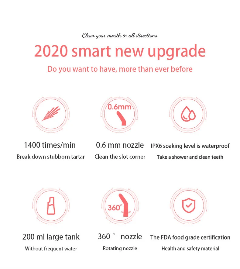 oral irrigator water flosser portable