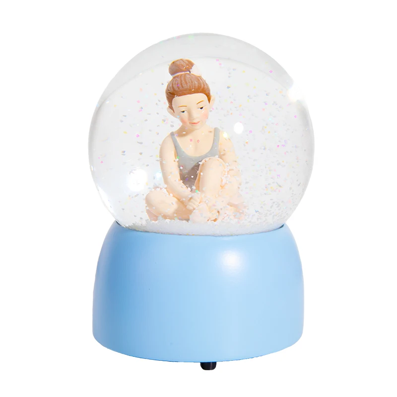 OEM custom resin dome cheap water globes glass music festival snow globes
