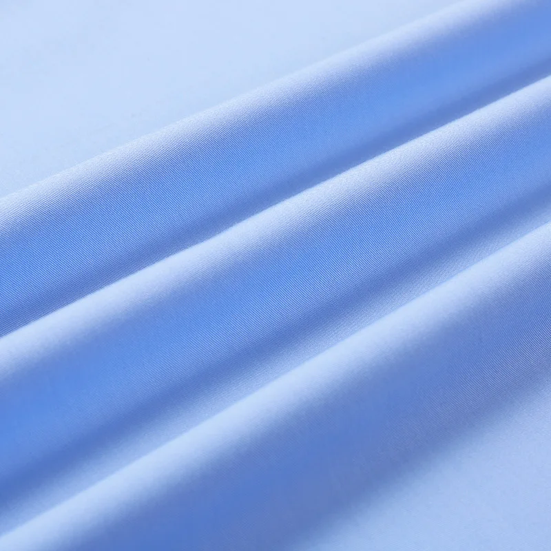 
factory direct custom eco-friendly organic bamboo woven twill dyed fabric for shirt uniform spring&summer 