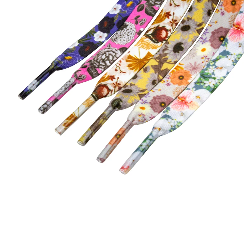 Laces Round Reflective Slanted Point White Shoelaces Polyester Elastic Shoelaces For Basketball Shoe