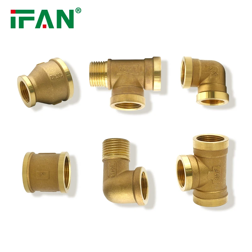 IFAN All standard Brass Pipe Fitting 3/8 Plumbing Union Nut Copper Brass Fittings For Pipe Connect