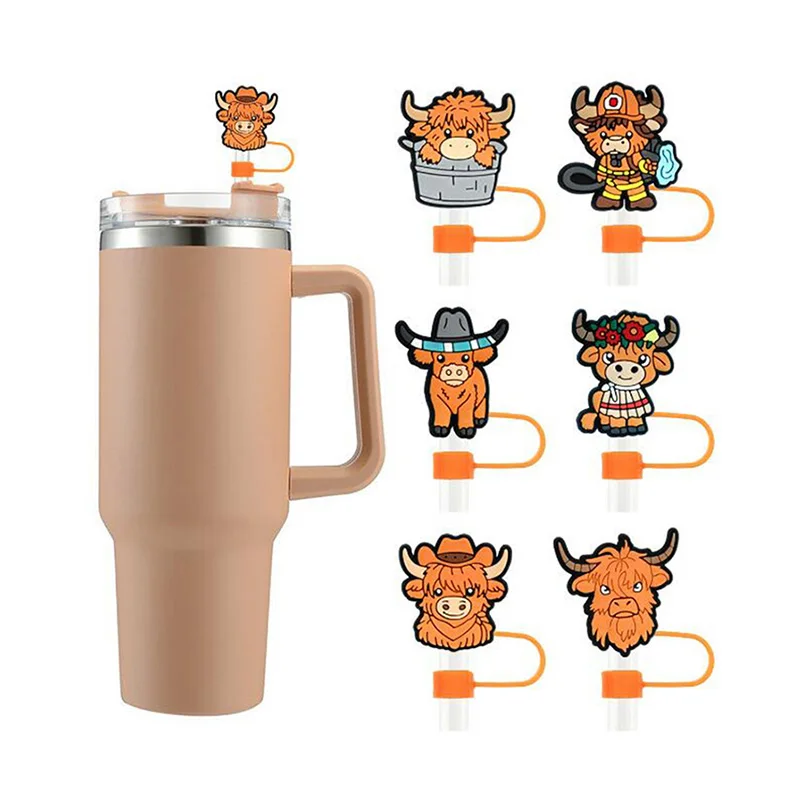 Halloween letter alphabet straws tip cover cap muti cute Cartoon straws toppers bulk charms accessories for stanley