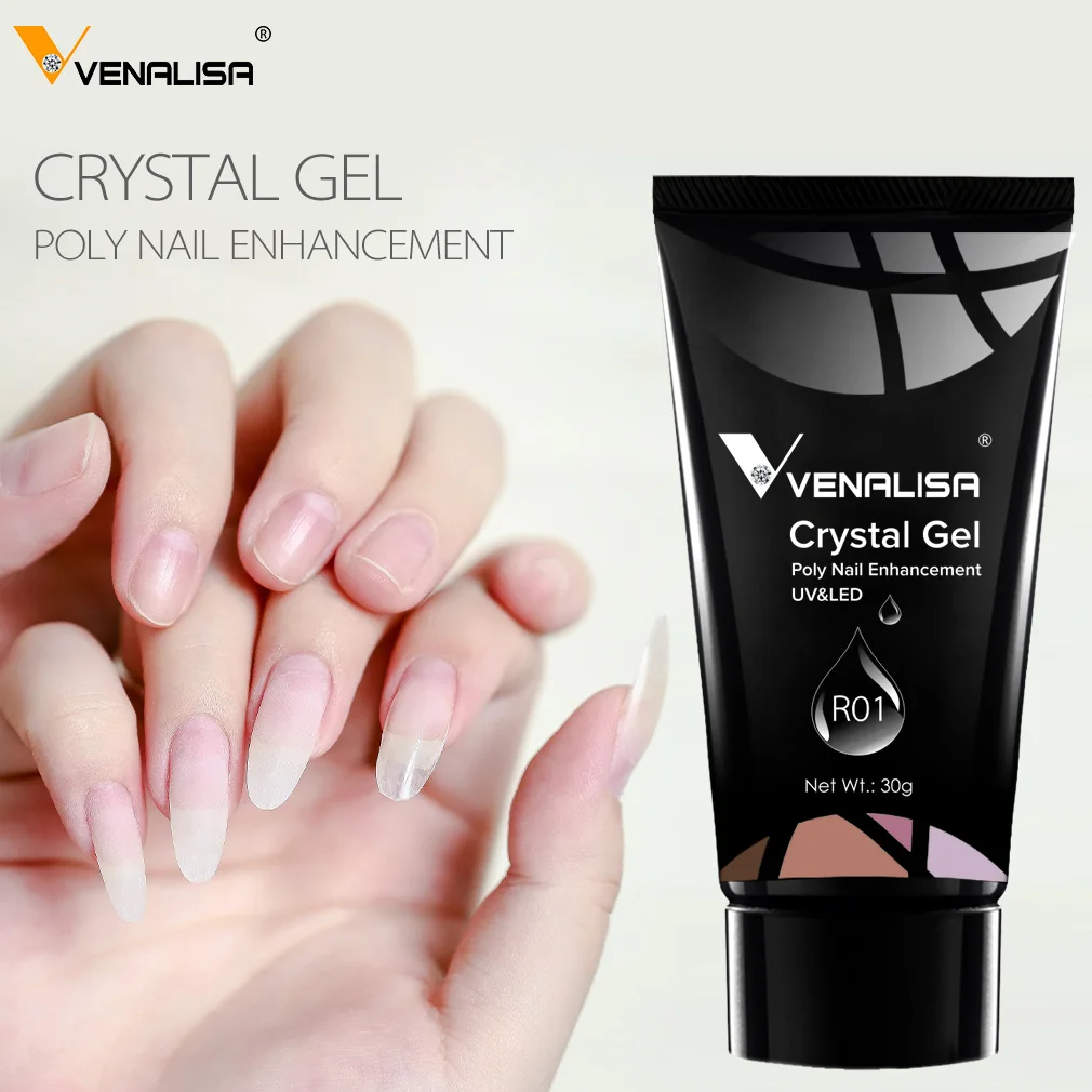 Venalisa Fast Camouflage Nail Gel 30g 26 Color Thick Jelly Nail Extend Poly Acrylic Gel Nail Tips Brush Slip Solution Liquid Kit