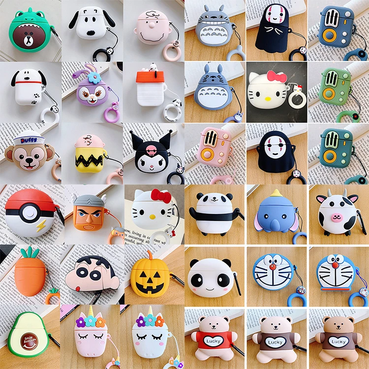 More Than 100 Choice Popular 3D Silicone Case For AirPods Pro Generation 1 2 New Cartoon Case Designer Case Cover