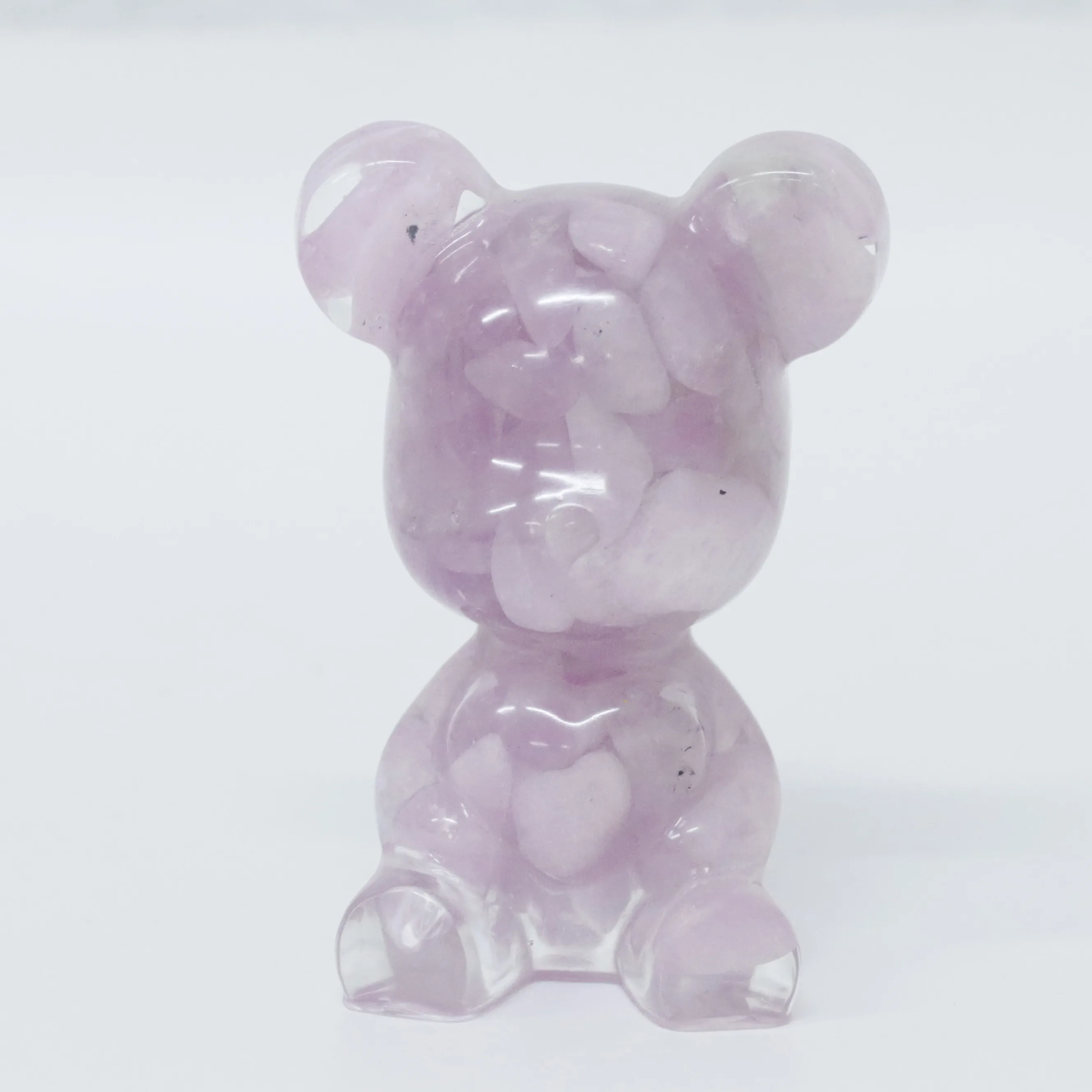 Wholesale Hand Made  Resin Crystal Macadam Resin Bear Resin Craft For Gift For home Decoration