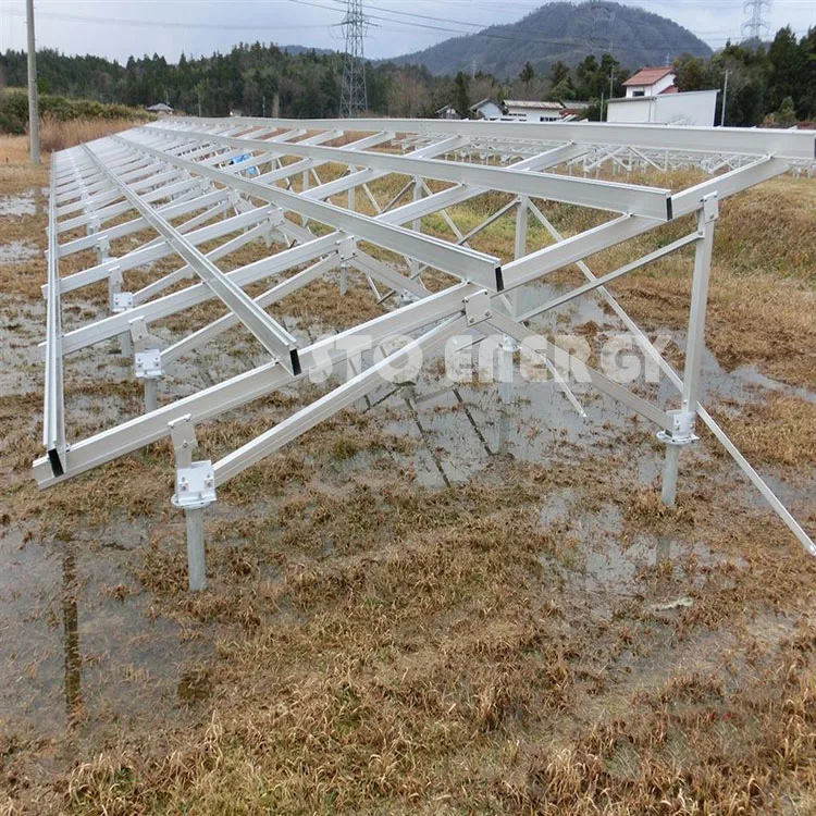 Factory Wholesale High Quality Solar Aluminum Panel Ground Rack System Ground Mounted Structures For Solar Plants