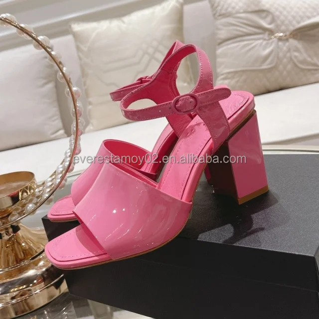 wholesale brand designer fashion luxury ladies sandals high heeled shoes for women new styles colorful jelly shoes