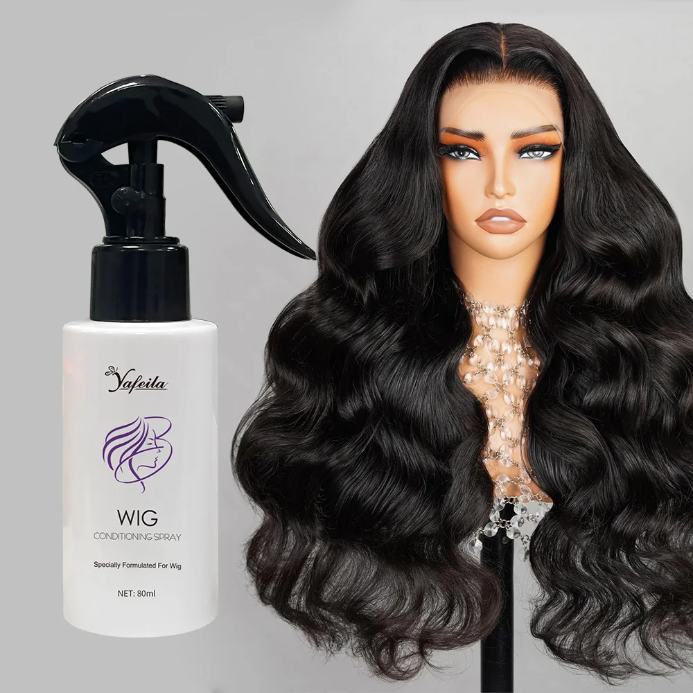 OEM Customize Wig Moisturizing Detangling Refreshing Oil Spray for Human Hair Wigs, Private Label Wig Hair Care Products
