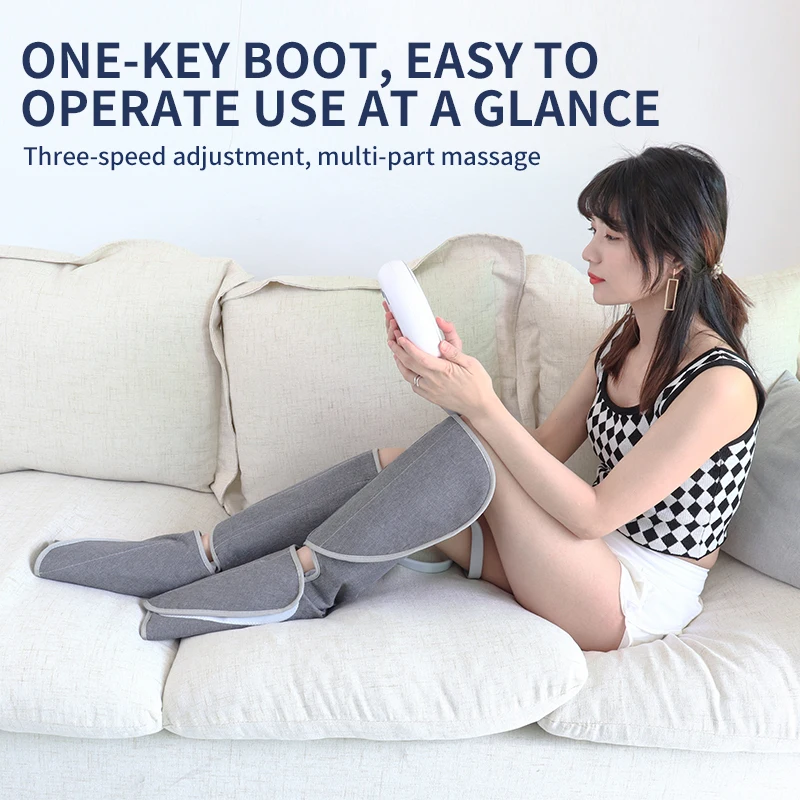 2023 GuangTong Wireless Air Compression Blood Circulation Heating Portable Leg Calf Leg Massager For Circulation  Relaxation