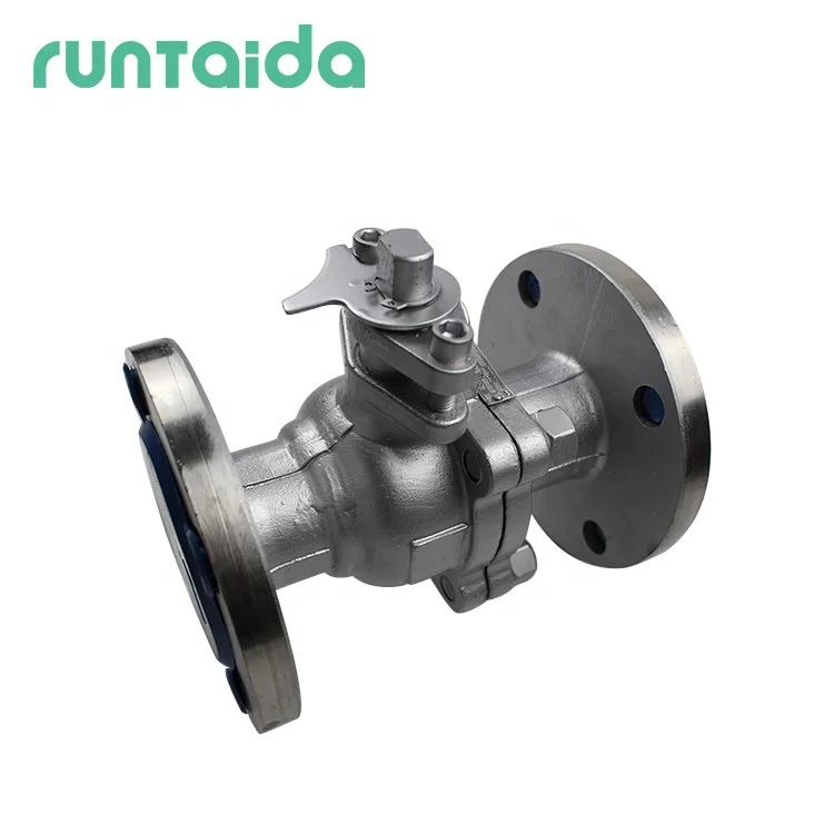 DN150 6 inch Stainless Steel Pneumatic Actuator Control Double Flange Ball Valve