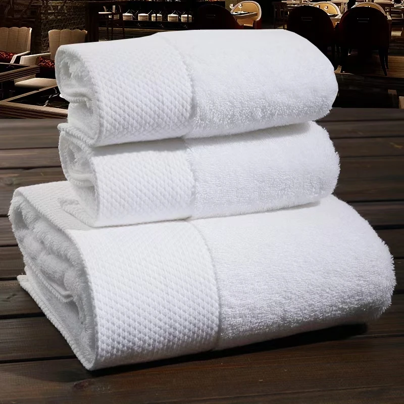 High Quality 600gsm 100% Cotton 5 Star Bath Towel China Factory Hotel Spa White Cotton Towel