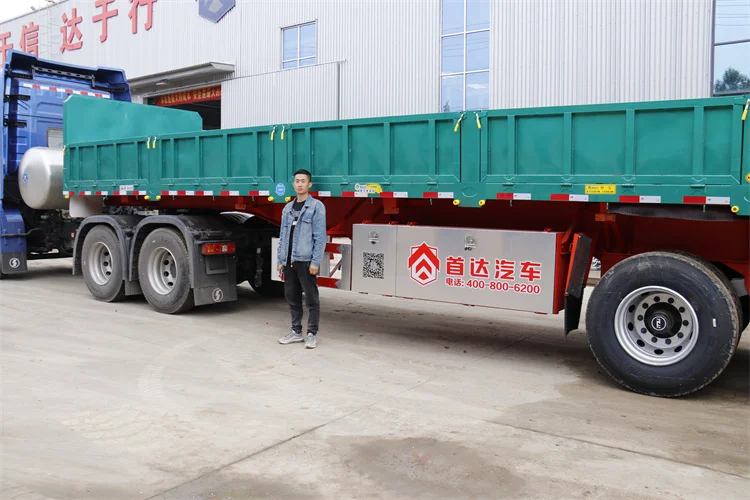 2022 new Making 3 Axles Cargo fence semi trailer Max Stone Steel fence  flatbed trailer