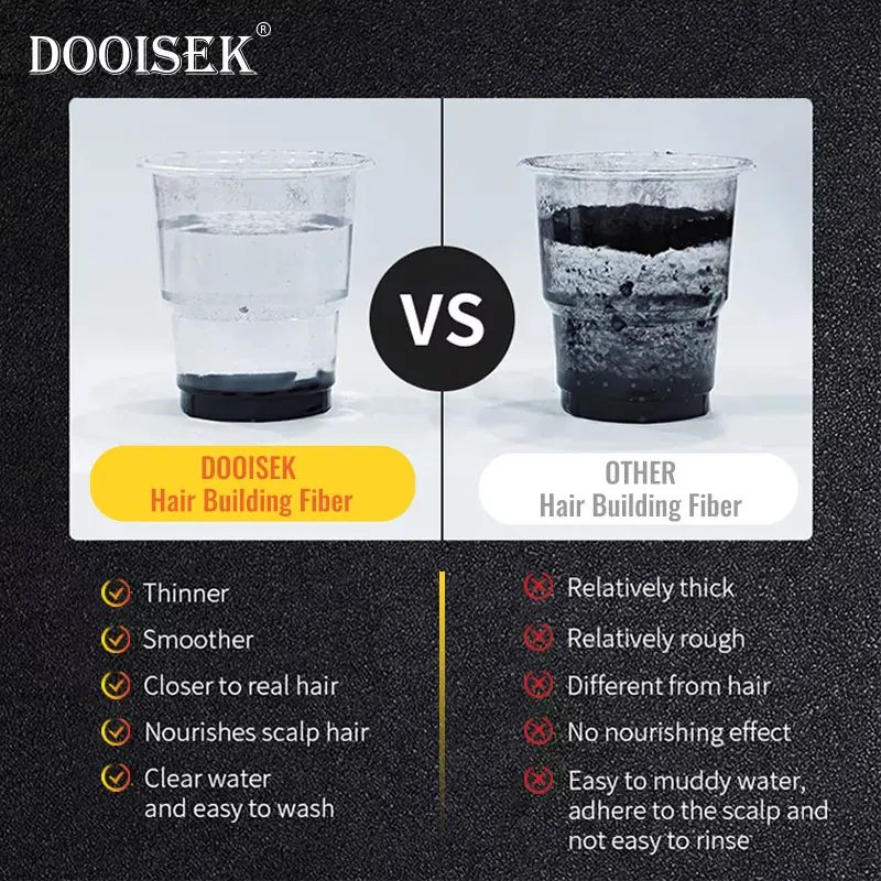 Hot Sale fibra capilar Waterproof Hair filler Fiber Black Powder Fibre Hair Loss Cover Up Instantly Thick Hair Building Fibers