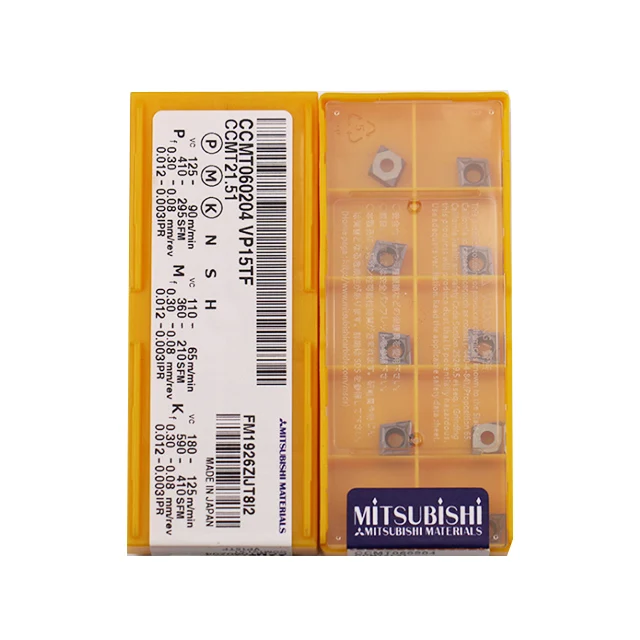 Mitsubishi CCMT060204 VP15TF triangle inserts carbide