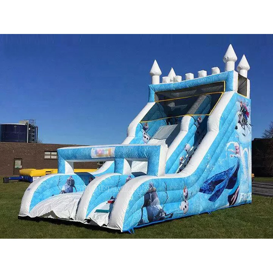 Outdoor commercial kids fairy tales inflatable frozen slide for sale from China Guangzhou inflatable factory