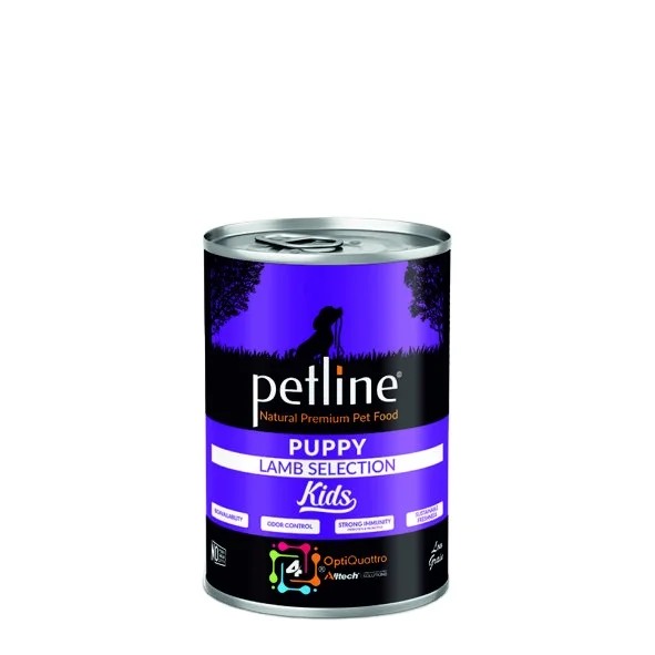 Wholesale High Quality Canned Petline Premium Wet Pet Food with Lamb & Rice Flavor for Pet Puppy 400 gr 8% (12 PCS) Turkey