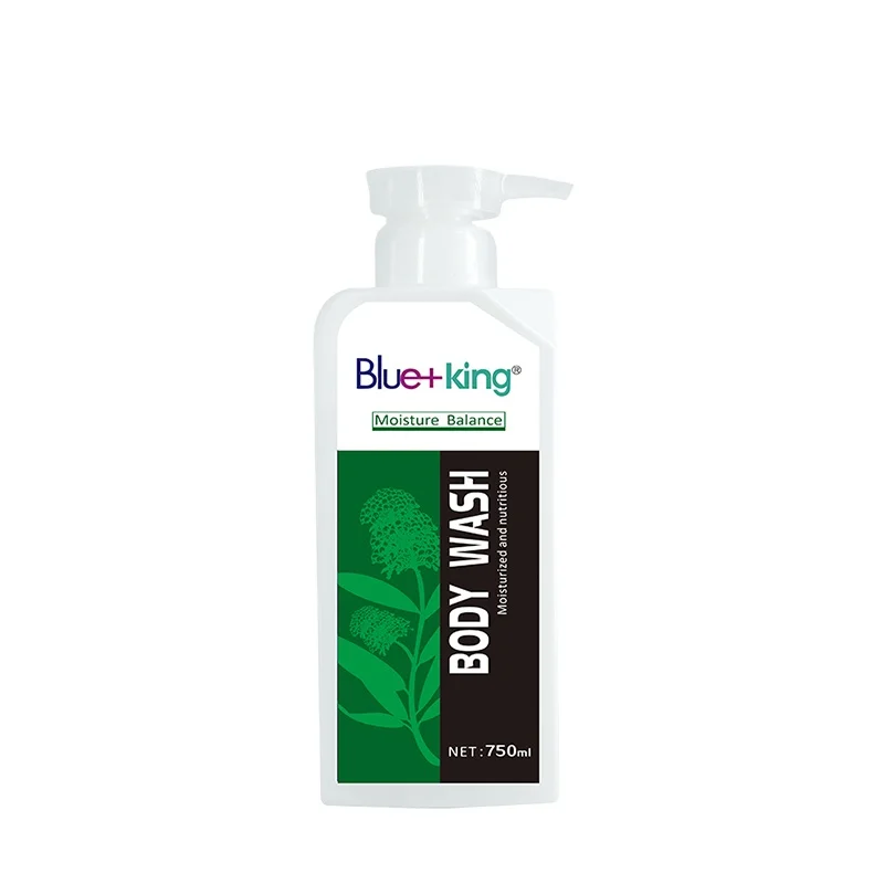 Blue King Personal Care Body Wash Liquid Soap Good Smell Olive Oil Bath Cream 750 ml