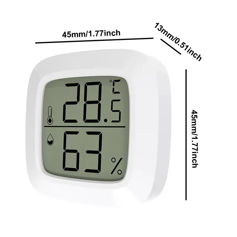 Mini Indoor Thermometer Digital LCD Temperature Sensor Humidity Meter Thermometer Room Hygrometer Gauge