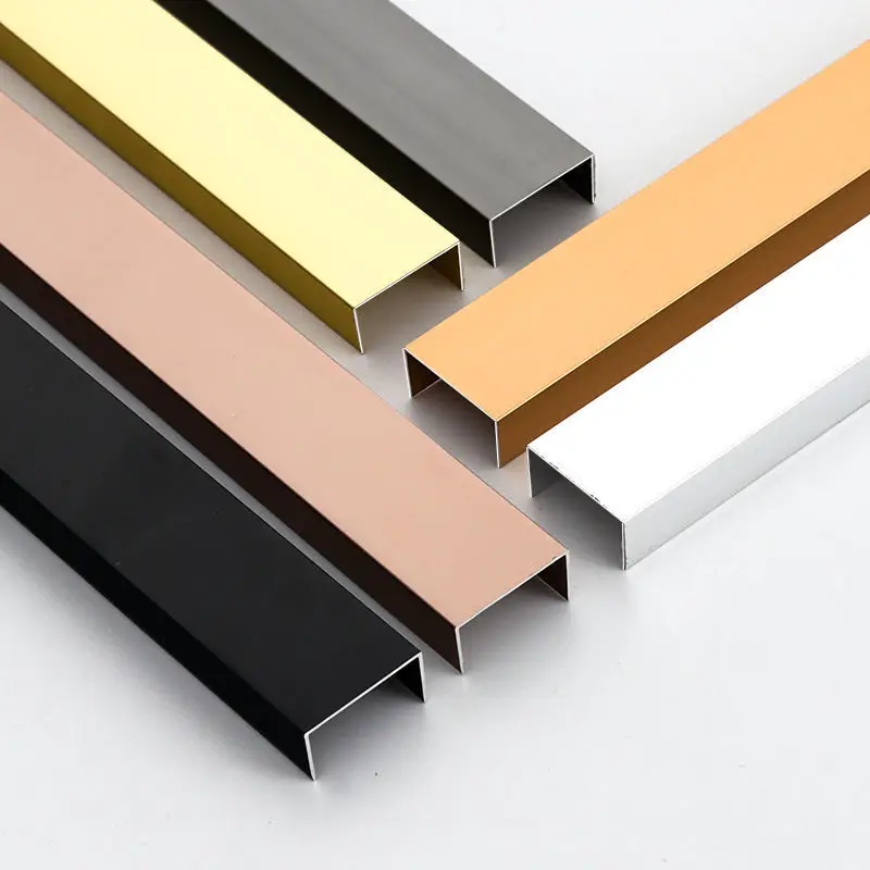 Polished Stainless Steel Decorative Tile Parquet Floor Seams U Stainless Steel Tile Tirm