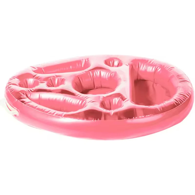 Inflatable Floating Drink Holder Large Capacity Pool Float Party Ride-on for Beverages Salad & Fruit Serving for Pool & Bar