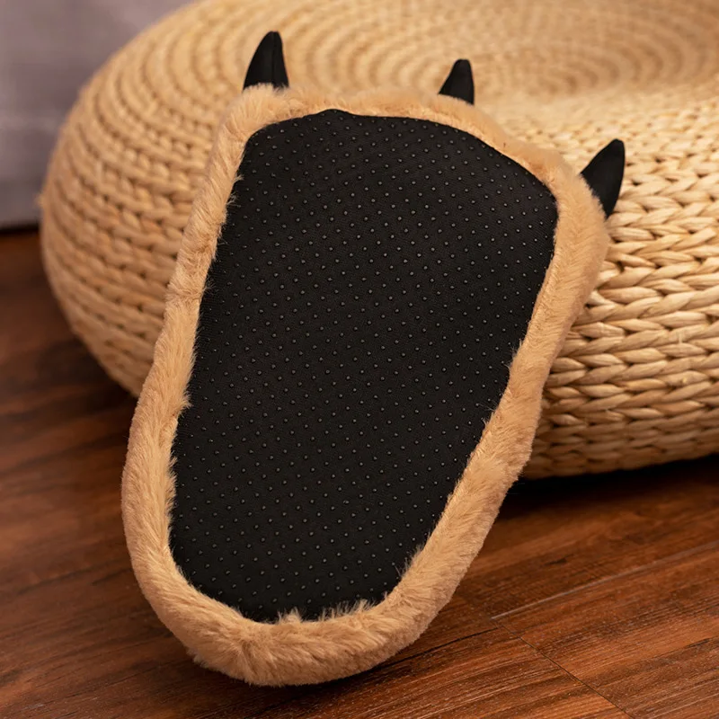 Bear Claw Paw Indoor Cotton Slippers Bear Claw winter cartoon animal slippers wholesale