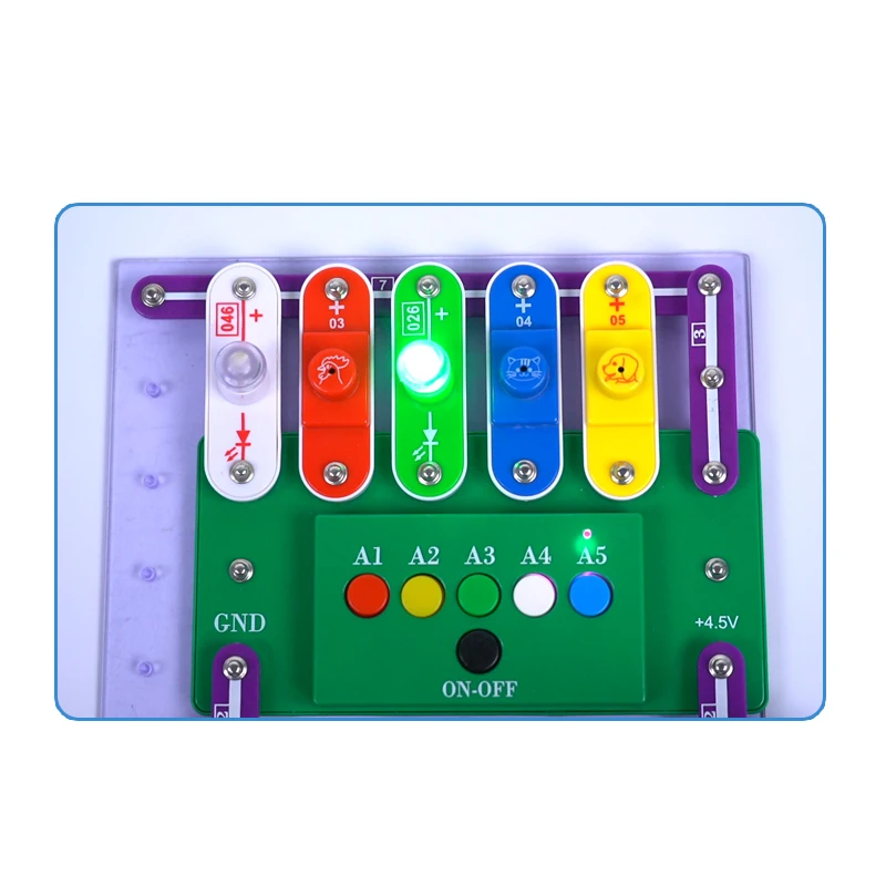 W-218  Programmable Electronic Building Blocks for Age5+ Kids STEM educational toys science engineering toys