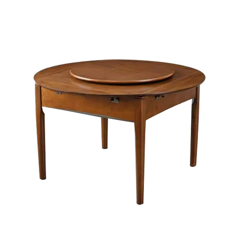 Casino entertainment foldable wooden 4 legs dinner mahjong table