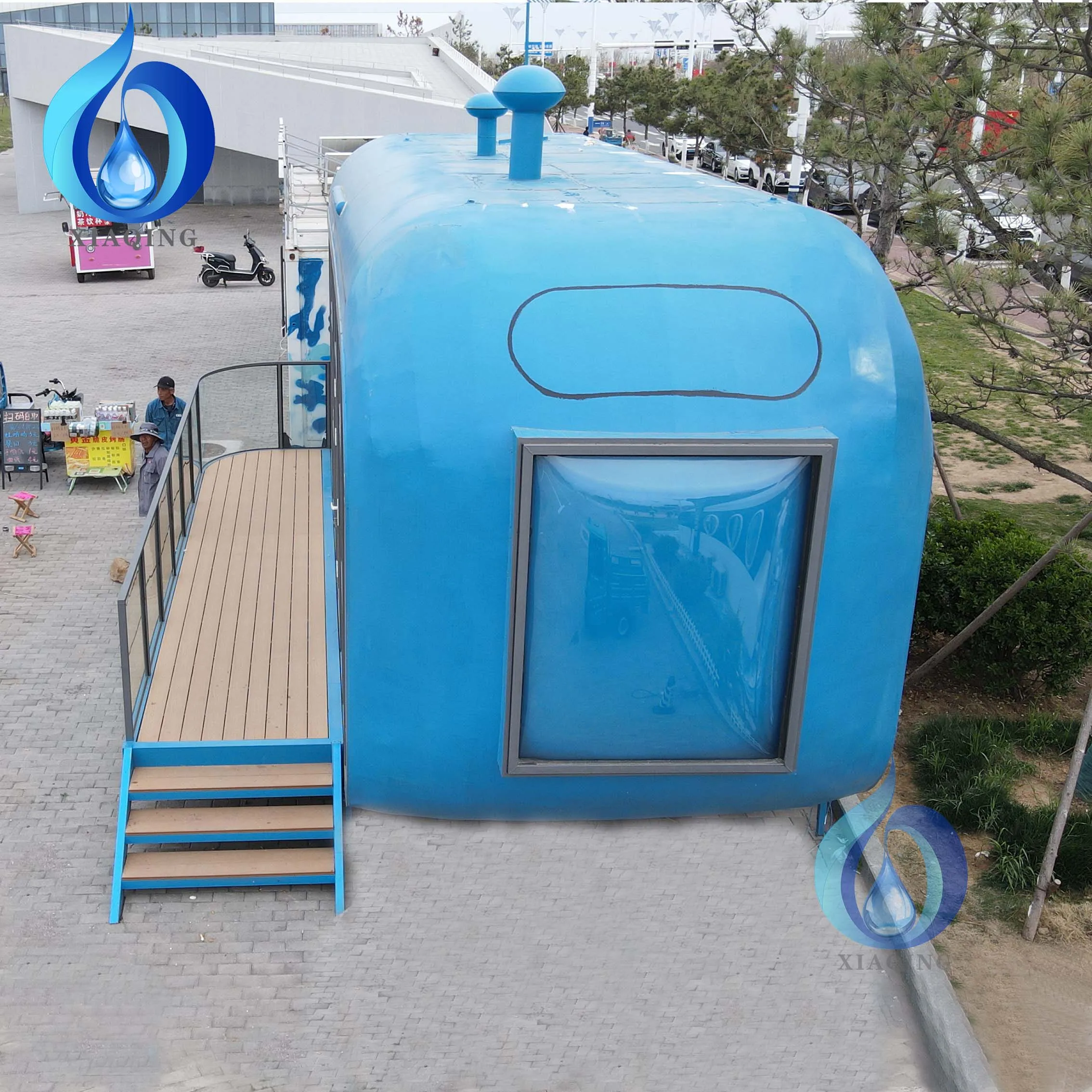 Factory Custom mobile prefab cabin house modular tiny house with bathroom for sale