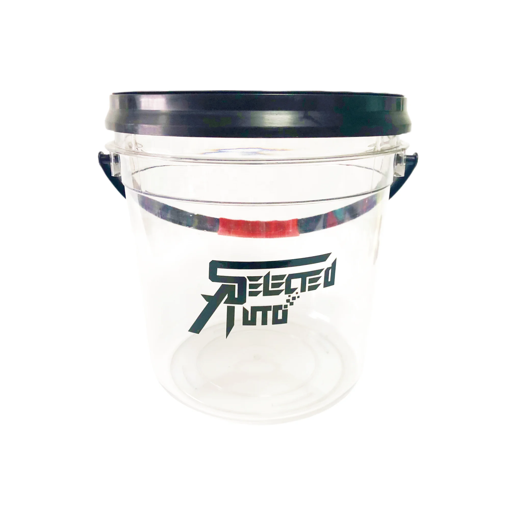 Selected Auto OEM car detailing clear bucket with gamma seal lid 18L car wash transparent bucket 5 gallon car cleaning bucket