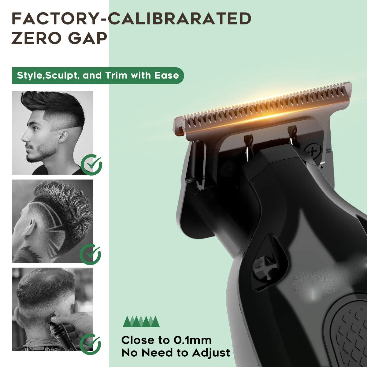 Cordless Professional Hair Clippers Rechargeable Hair Trimmer set  Powerful Hair Grooming Clippers Kit For Man