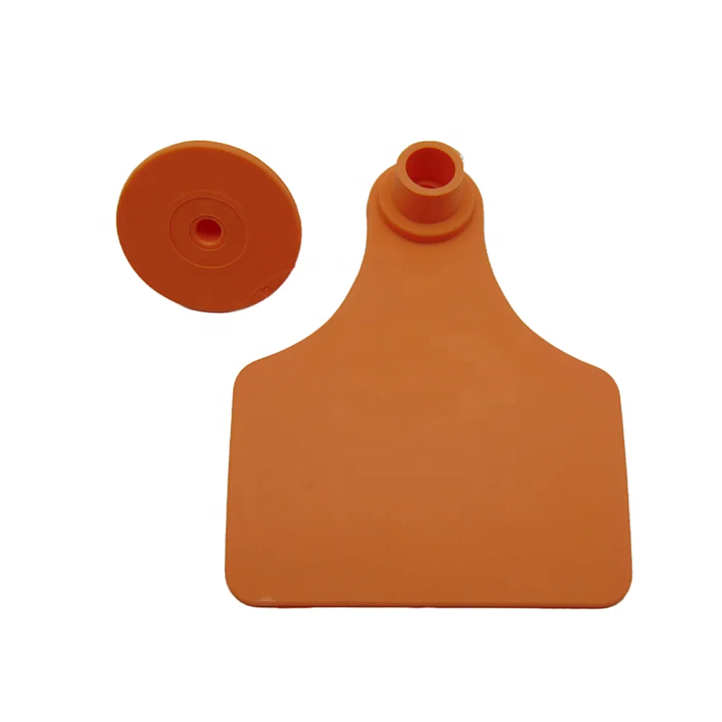 Cattle Ear Tags Blank Livestock Identification Ear Tag For Cow Beef Cattle Yaks Horses Donkeys Deer Camels Farm Equipment Orange