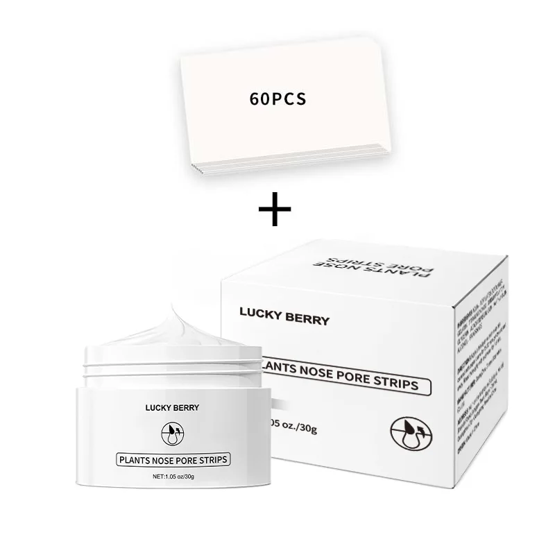 Wholesale Blackhead Remover Nose Pore Strips For Black Head Remover Mask For Face Puntos Negros 30g+60pcs Paper