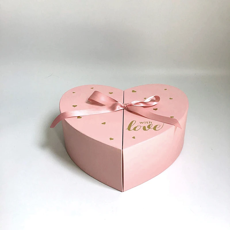 Wholesale custom luxury white love heart shaped flower box with insert foam for preserved rose nice heart shape gift box packing