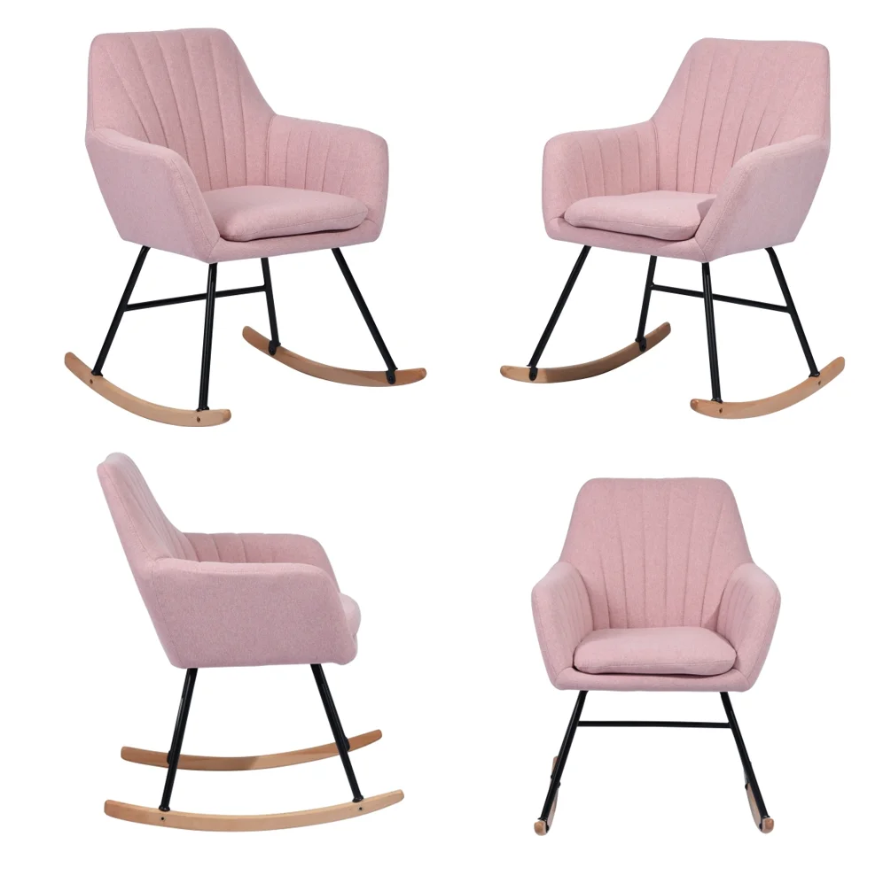 Современное металлическое портативное кресло, деревянное современное массажное кресло-качалка, уличное садовое кресло-качалка с акцентом