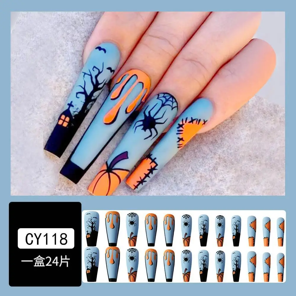 New Design Custom Press On Nails Halloween Press On Nails Artificial Fingernails For Women