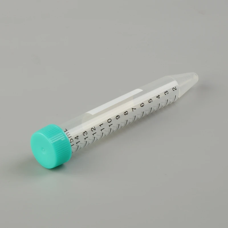 10Ml 50Ml Laboratory Disposable Plastic Conical Centrifuge Tubes With Clear White Graduation