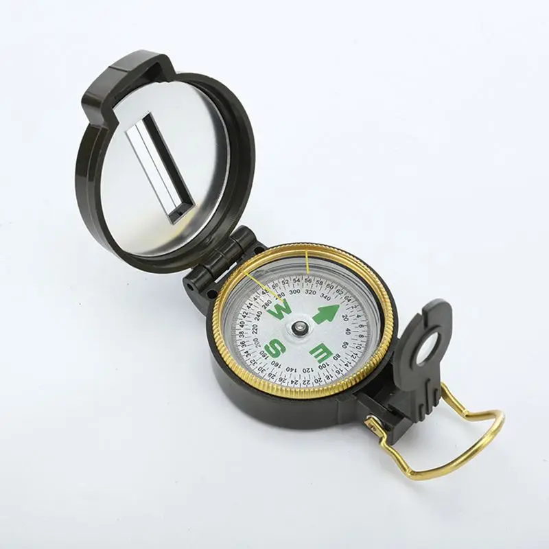 Brujula Compass Portable Metal Waterproof  Compass Flip-Open Pocket Watch Compass for Outdoor Camping Hiking Navigation