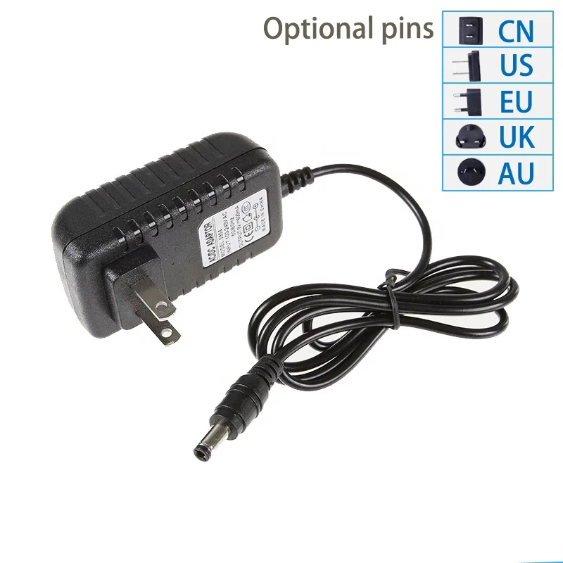 Factory Cheap Price AC DC 12V 2A Power Adaptor Plug(US/EU/UK/AU/CN) Power Supply Wall Charger For Security Camera Monitor TV Box