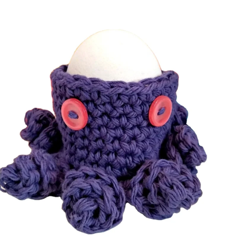 Easter Egg Cozy Knit Cotton Crochet Amigurumi Octopus Egg Cozy Crochet Octopus Egg Cover